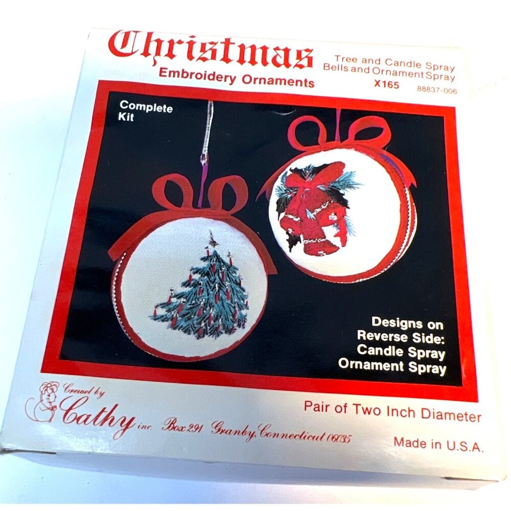 Christmas Embroidery Ornaments Kit Complete